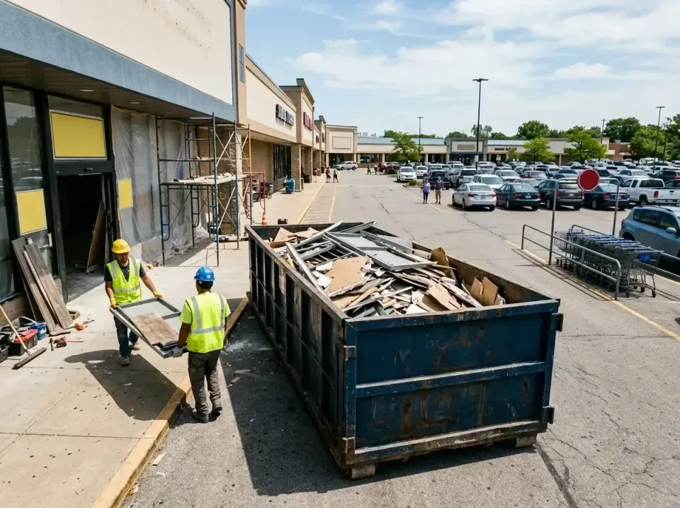 retail-store-renovation-debris-003 — frequently asked questions, Roll-off Dumpster Rentals in Battle Ground, IN